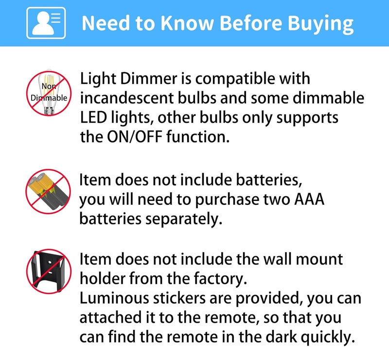 CENMING Universal Thermostatic Ceiling Fan Remote Control Kit Replacement for Hampton Bay Home Decorators Collection Hunter Harbor Breeze,w/Speed Control Timer Light Dimmer,for 2AAZPHD3/HD3 KUJCE10320/TR222A - Image 4